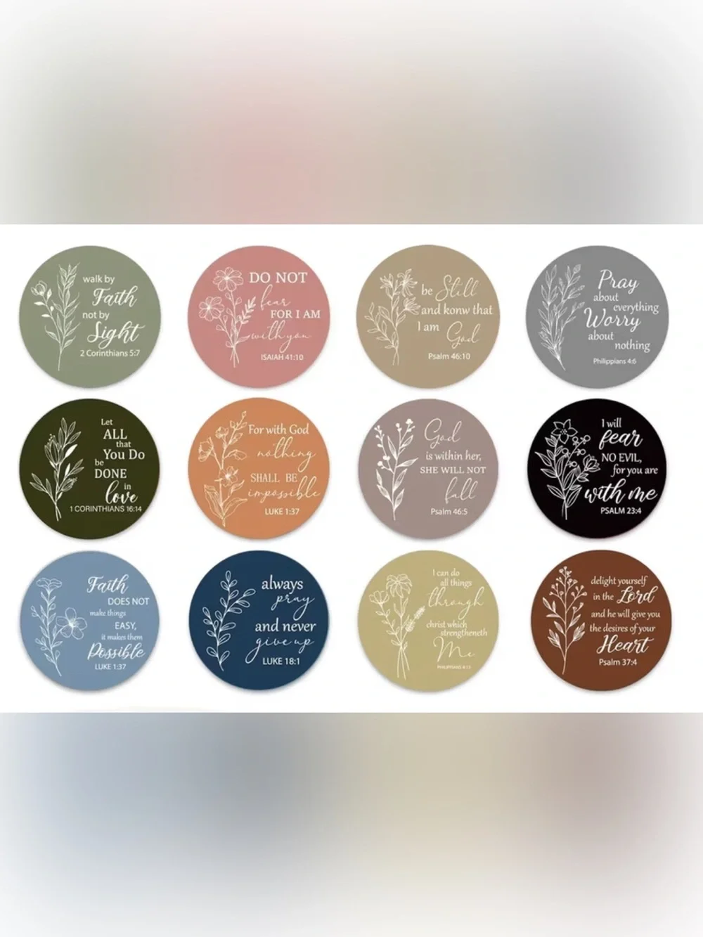 Inspirational Scripture Stickers 500 count